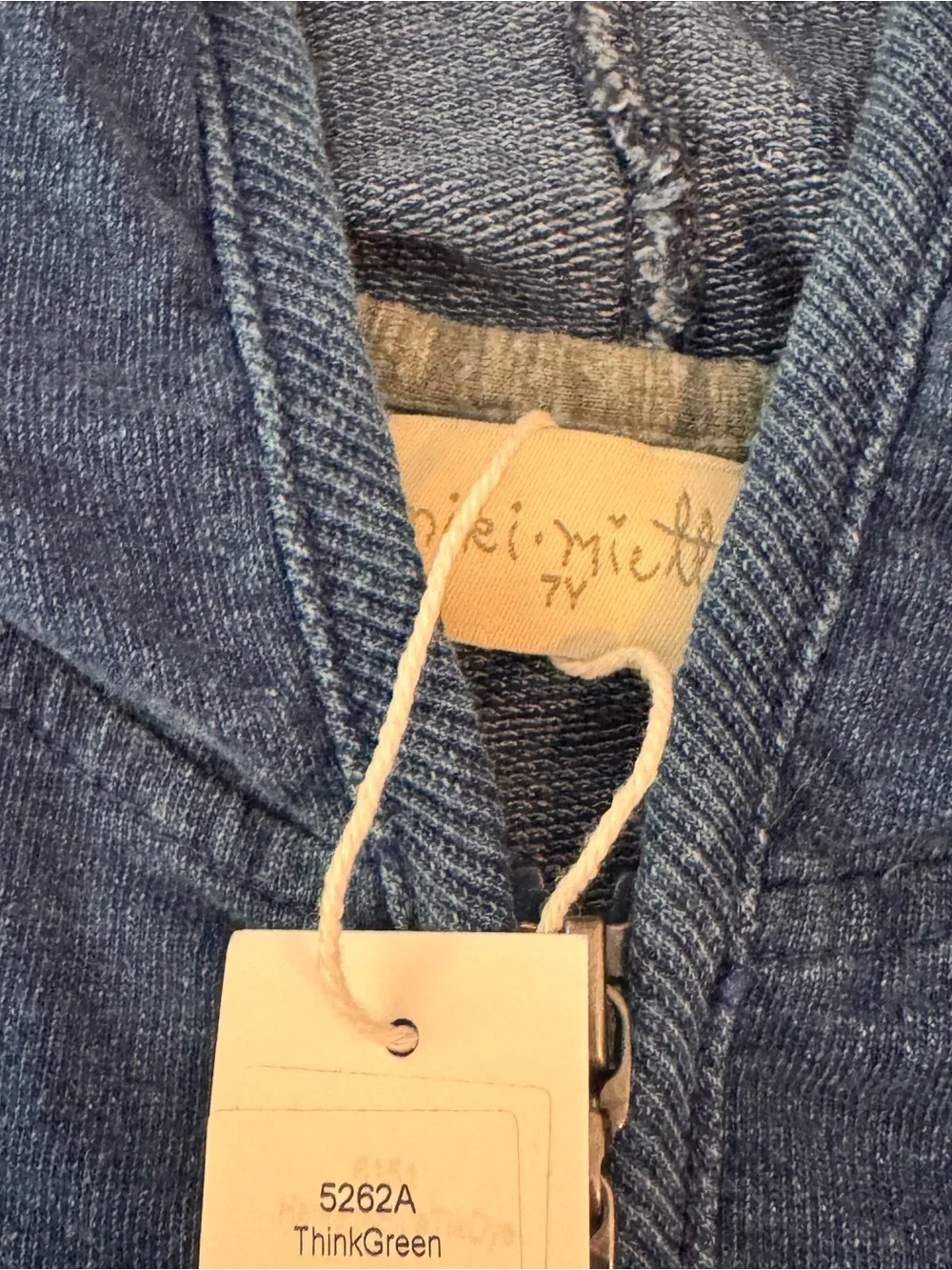 Miki Miette Earth Day Blue Zip Up Hoodie